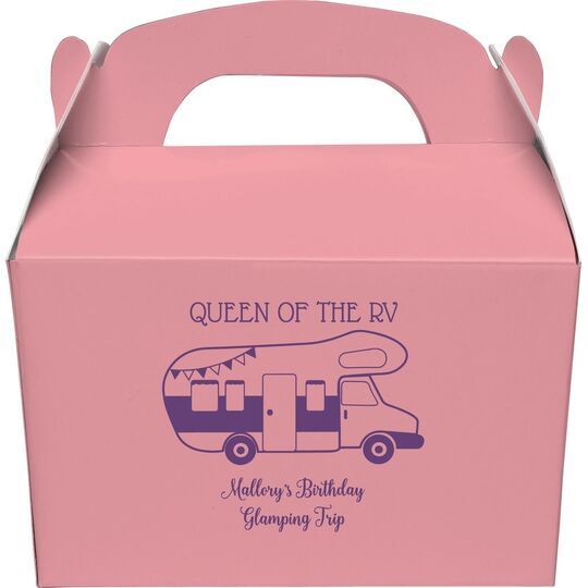 Queen of the RV Gable Favor Boxes